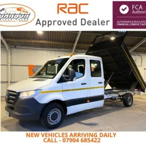 2022 ( 22 ) MERCEDES-BENZ SPRINTER CREW CAB TIPPER 314 CDI D/CAB PROGRESSIVE - Image 1