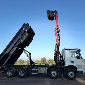 Mercedes-Benz Arocs Tipper Grab Lorry 2019 ( 69 ) Palfinger Epsilon Crane - Image 19