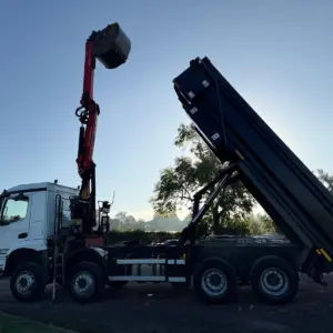 Mercedes-Benz Arocs Tipper Grab Lorry 2019 ( 69 ) Palfinger Epsilon Crane - Image 21