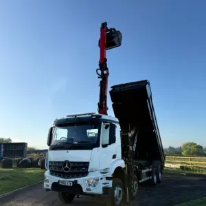 Mercedes-Benz Arocs Tipper Grab Lorry 2019 ( 69 ) Palfinger Epsilon Crane - Image 22
