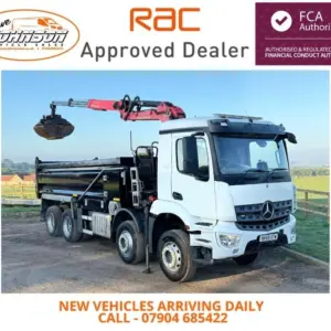 Mercedes-Benz Arocs Tipper Grab Lorry 2019 ( 69 ) Palfinger Epsilon Crane - Image 1